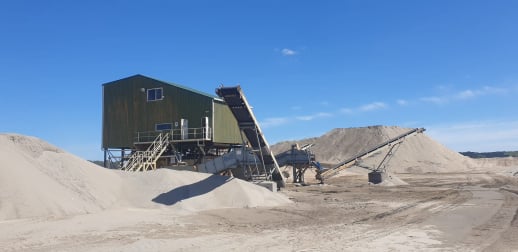 Sand separation plant